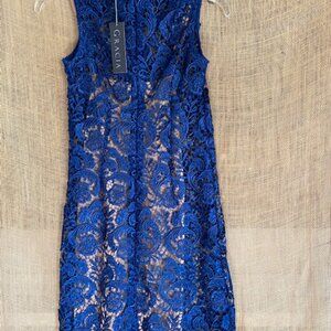 Gracia Dress NWT, Lacey Sleeveless Dress with Nude Slip